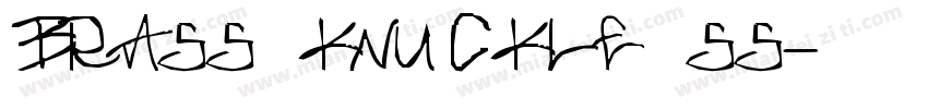 Brass knuckle SS字体转换